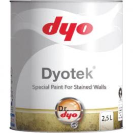 Vopsea pentru pereți pătați  Dyotek , cu solvent, mata 2.5 LT